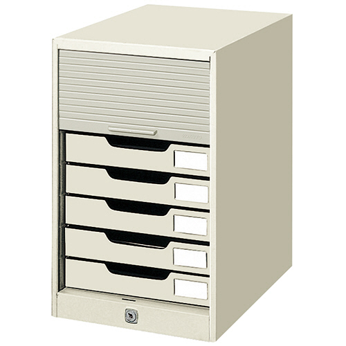 たのめーる】コクヨ シャッターケース A4タテ 7段 ライトグレー SC-7M