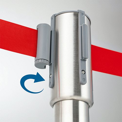 たのめーる】テラモト ベルトパーテーションスタンド Light ポール