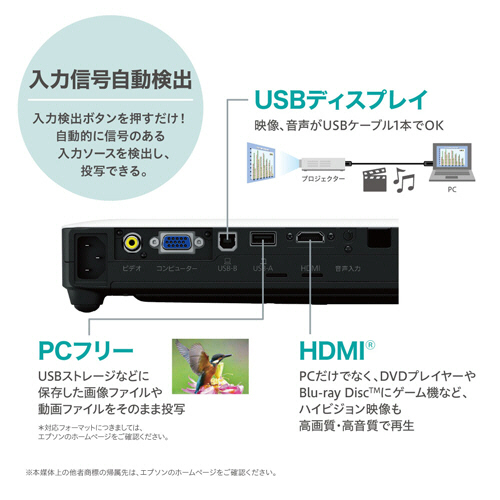 たのめーる】エプソン ビジネスプロジェクター Full HD 3200ルーメン
