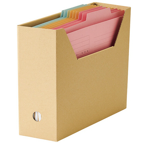 たのめーる】TANOSEE ボックスファイル(ナチュラル) 軽量エコタイプ A4