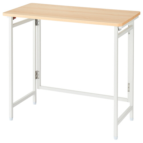 たのめーる】YAMAZEN パタパタデスク 幅800×奥行400×高さ700mm ウッド