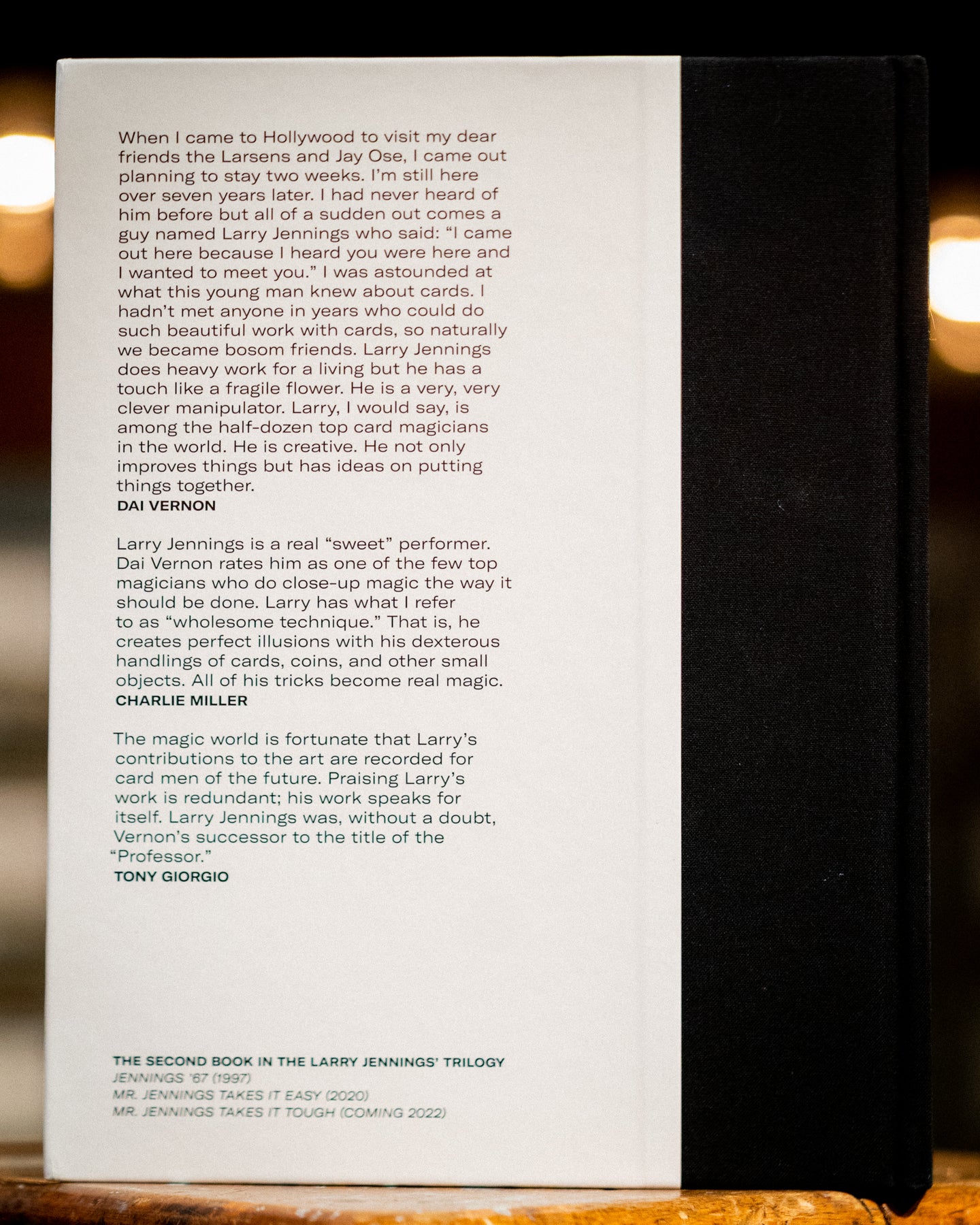 Mr. Jennings Takes It Easy – Tannen's