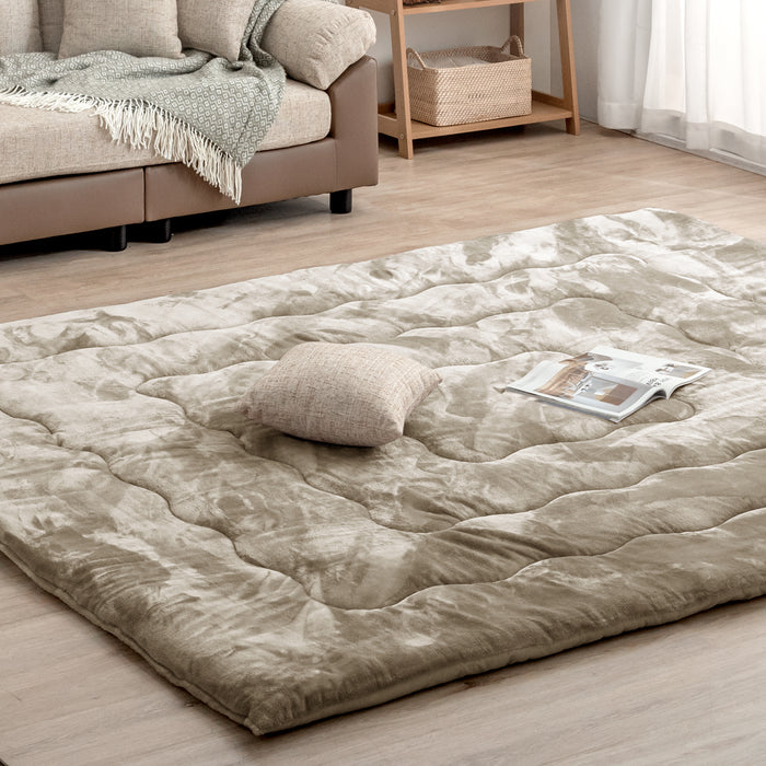 200×250] 超極厚60mm とろりんラグ 3畳 とろけるような肌触り 極細