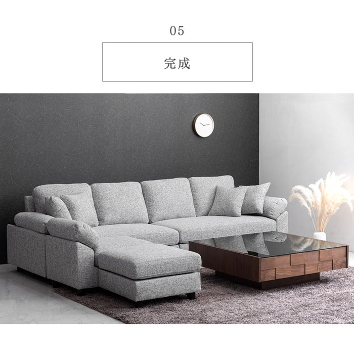 商品番号：31200009専用】当店6人掛けカウチソファ*カルログランデ