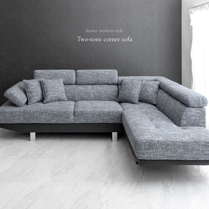 3人掛け 幅260cm カウチソファ L字 コーナーソファー モダンソファ