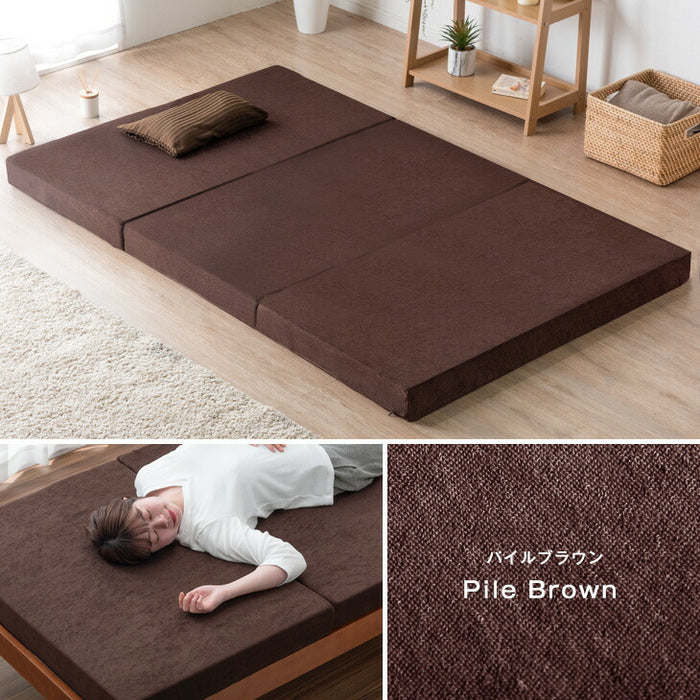 セミダブル】リムネ三つ折りマットレス Limne 折り畳みマットレス