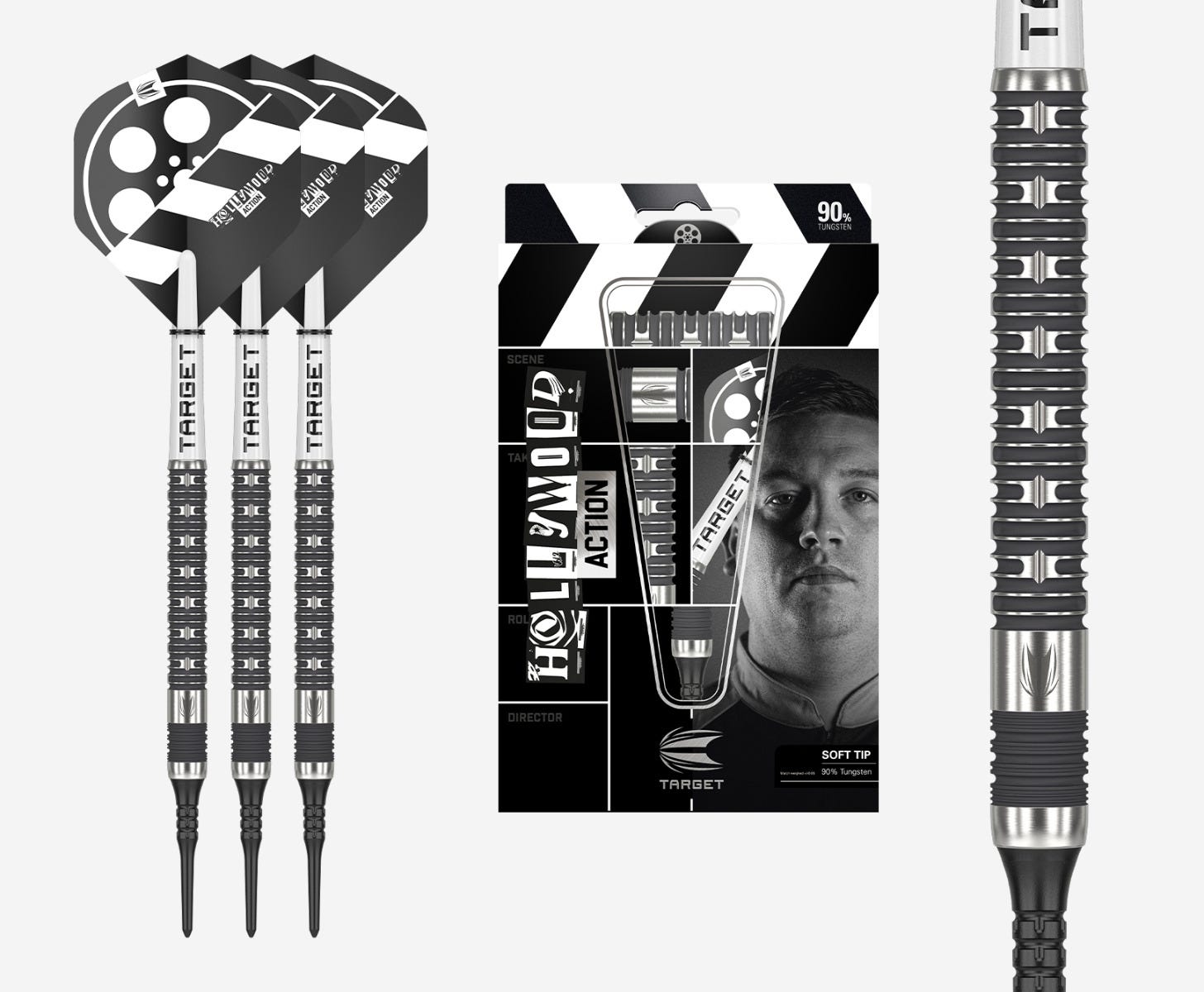 Chris Dobey Hollywood Action Soft Tip Darts | Target Darts