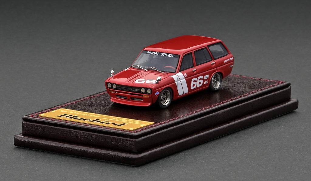 Ignition Model 1/64 Datsun Bluebird (510) Wagon Red – Tarmac Works