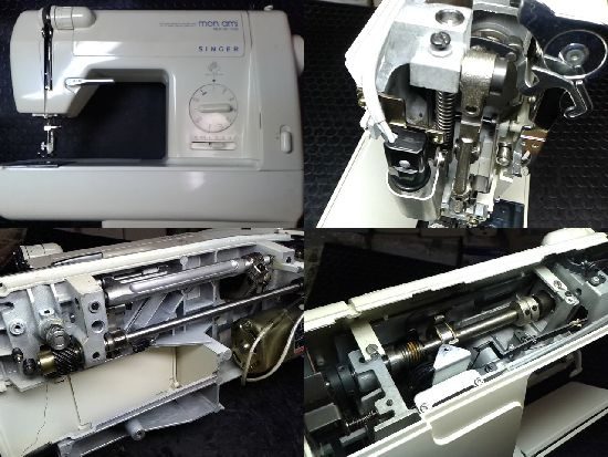 SINGERミシン修理｜monami NEW DX 1730｜押えが上下しない | tetetta