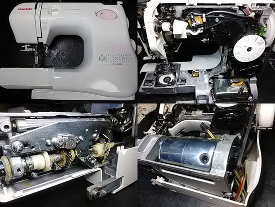 ジャノメES-7｜ミシン修理｜MODEL662｜電気は点くが動かない | tetetta