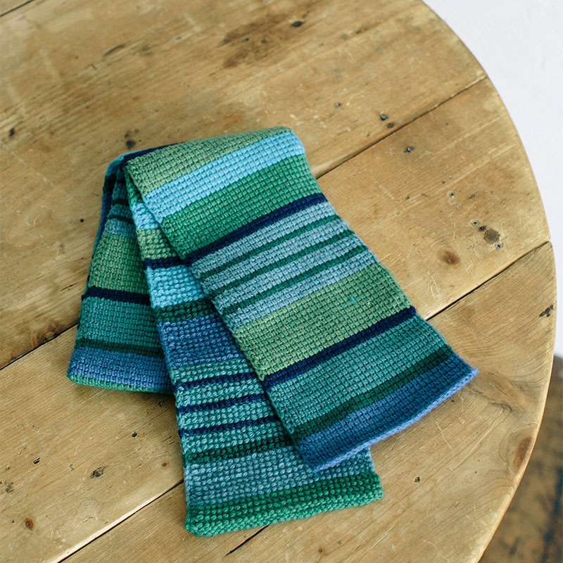 レシピ〉マルチボーダーのマフラー: レシピ｜手づくりタウン by 日本