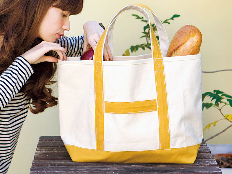 切り抜いてそのまま使える！ ベーシックトートバッグの型紙 SEWING