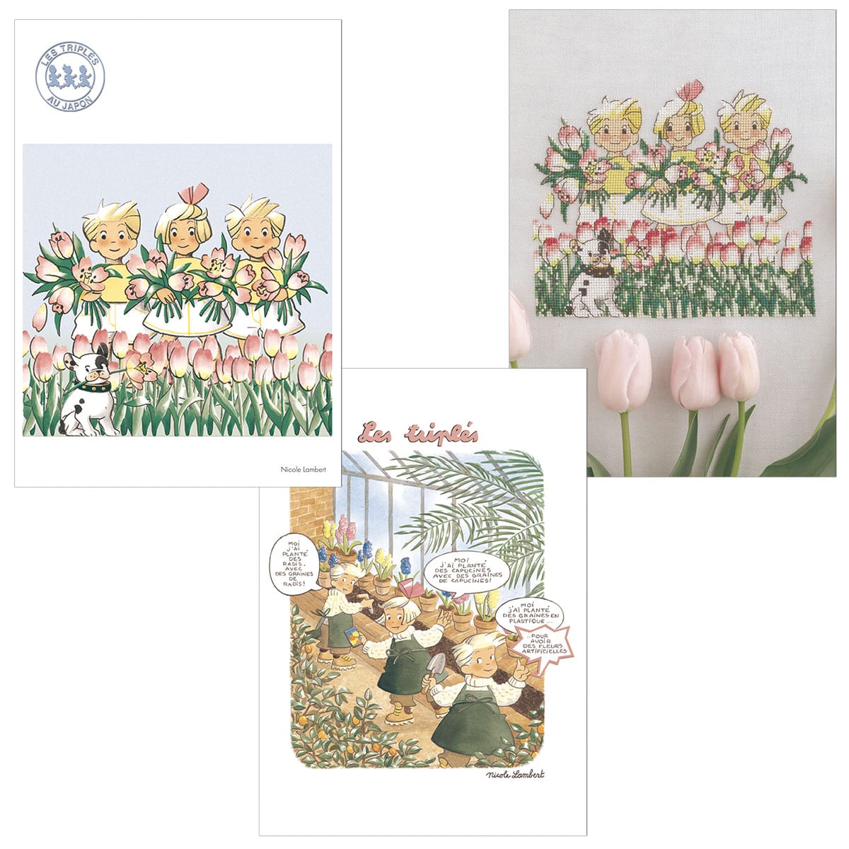 Les triple パリのみつごちゃん オリジナルポストカード12枚セット