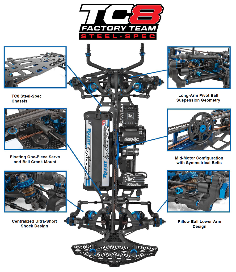 AS30142 TC8 Team Kit【スチールシャーシ仕様】 [AS30142] - 133,650円