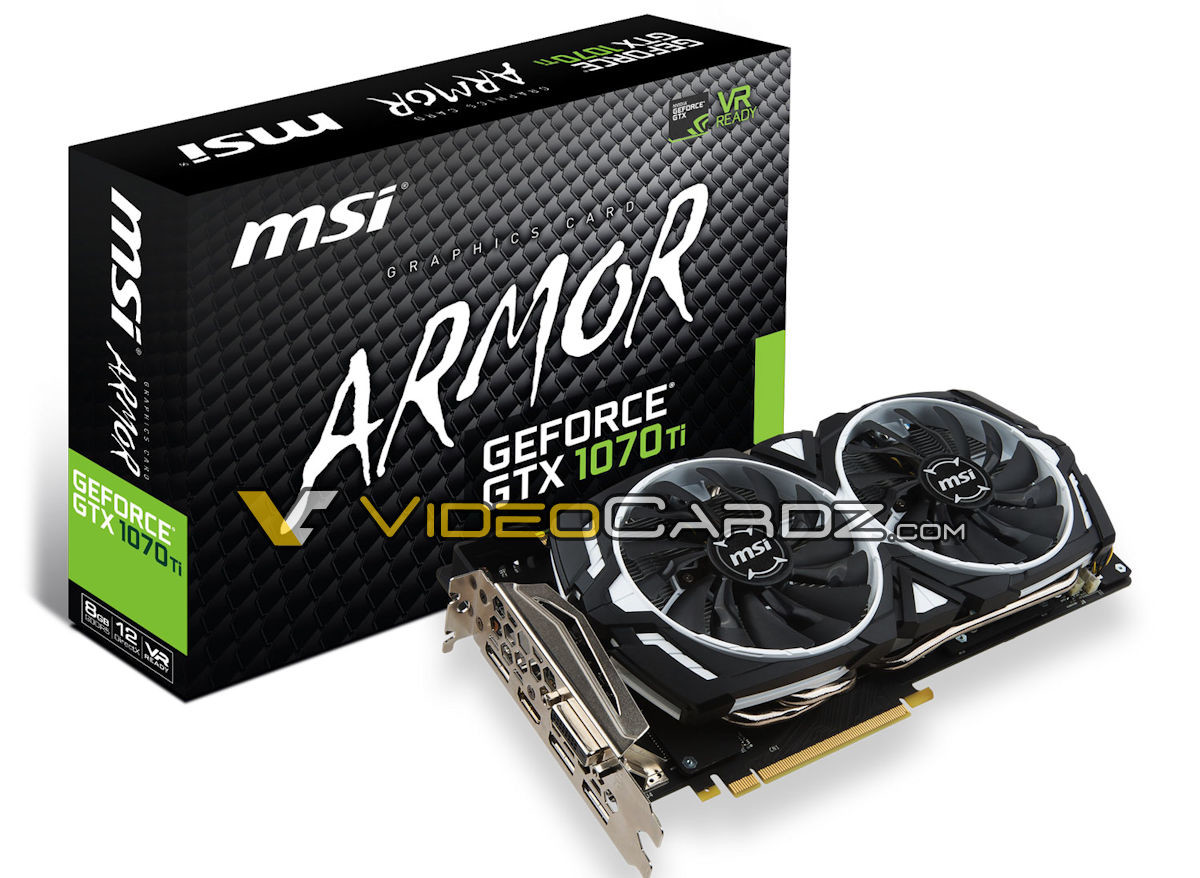 MSI, PALIT, ZOTAC GeForce GTX 1070 Ti Graphics Cards Also Pictured
