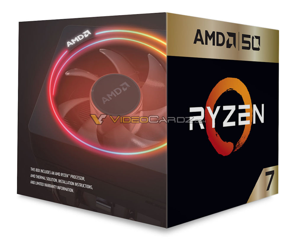 AMD Ryzen 7 2700X 50th Anniversary Edition Pictured Up Close