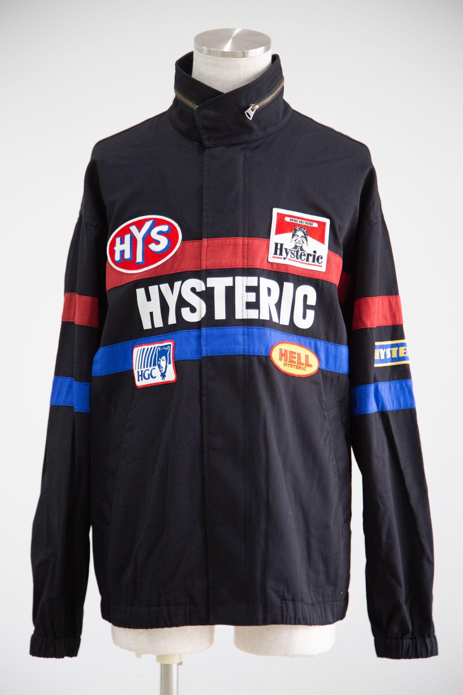 HYSTERIC GLAMOUR - HYSTERIC レーシングジャケット / ブラック | Tempt