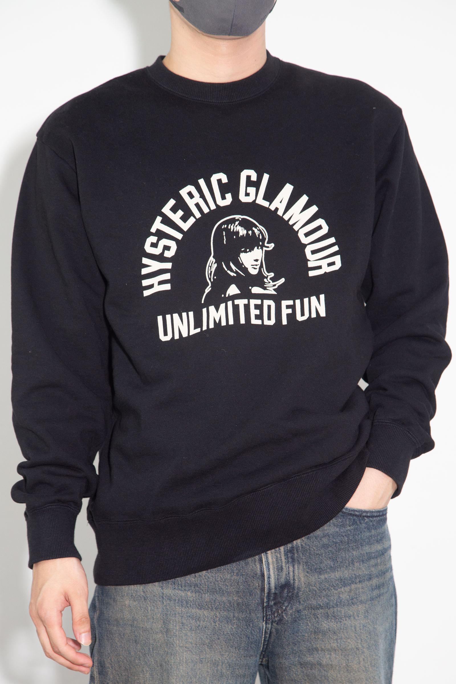 HYSTERIC GLAMOUR - UNLIMITED FUN スウェット / ブラック | Tempt