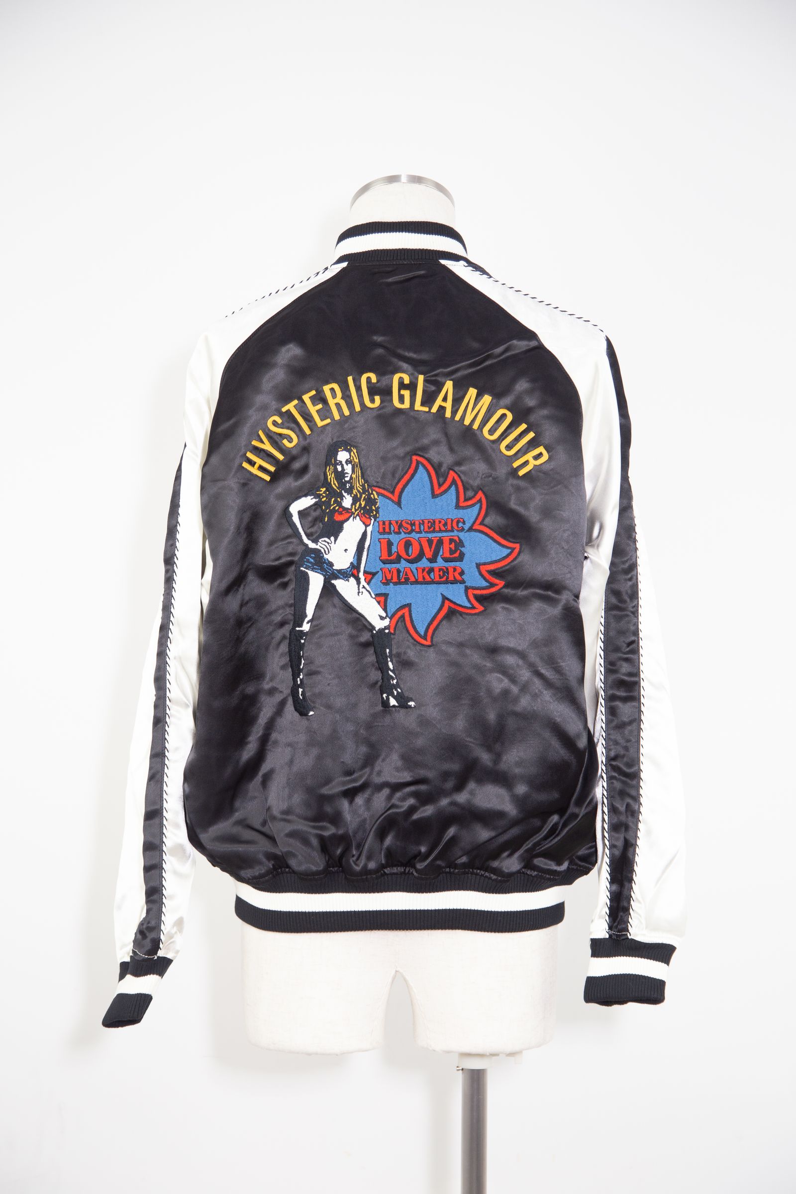 HYSTERIC GLAMOUR - LOVE MAKER刺繍 スカジャン / ブラック | Tempt