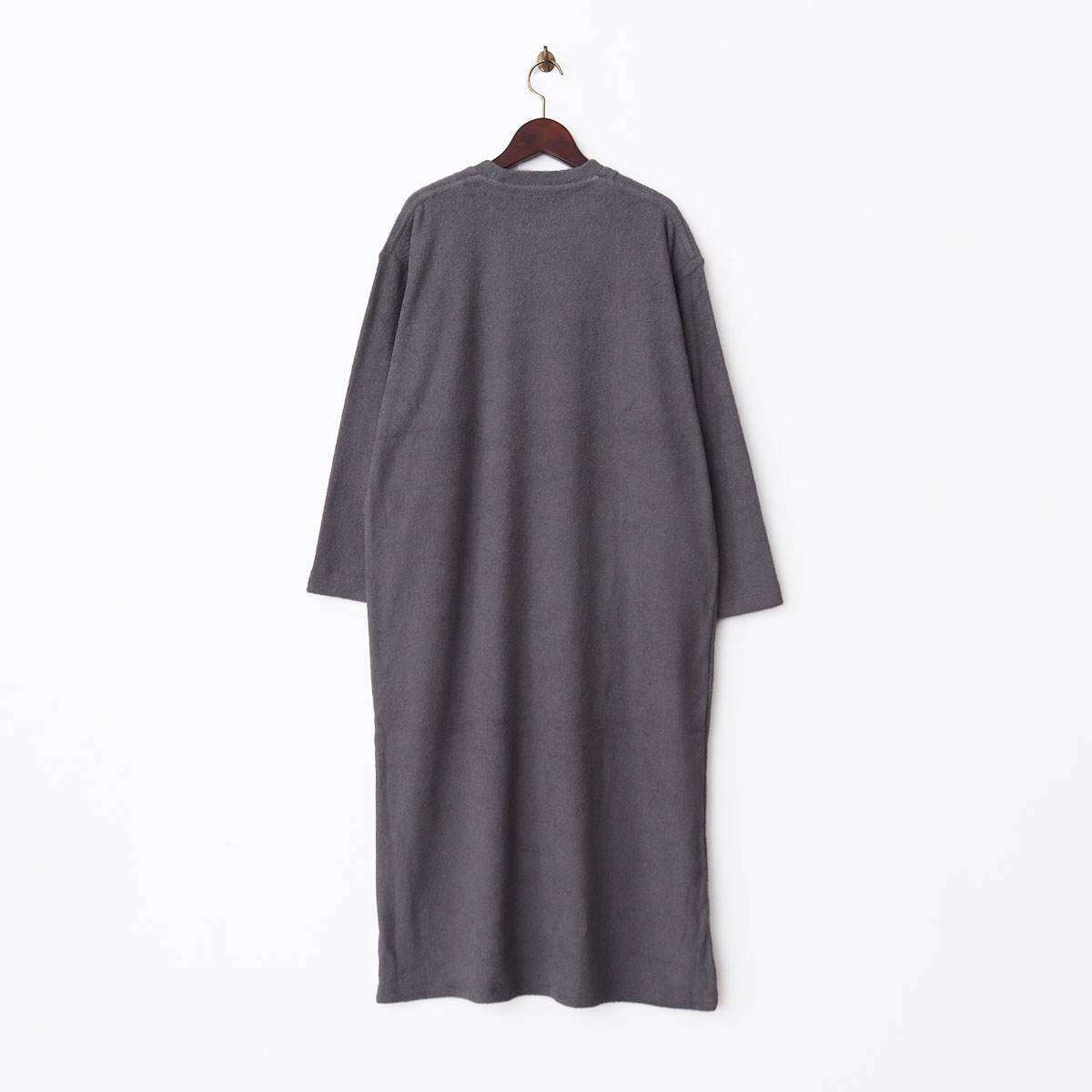 パイルジャージレディース長袖ワンピース(FREE エクリュ): ウェア