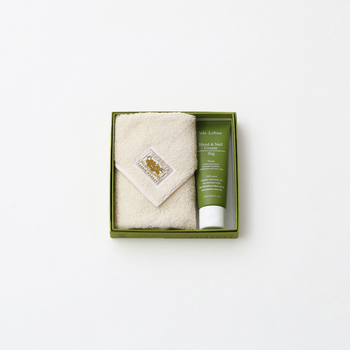 超甘撚りタオルハンカチ&ハンドクリームセット(FREE -): ギフトセット