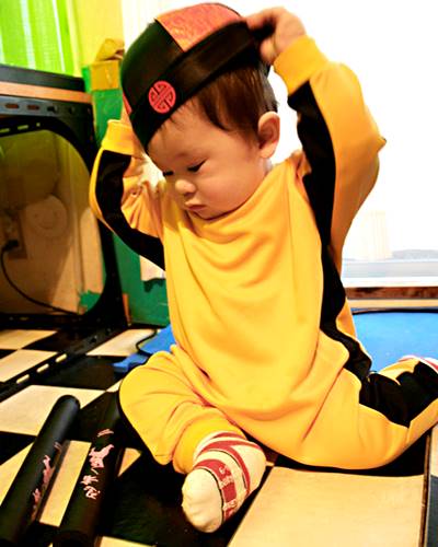 ブルース・リー (李小龍) 子供用死亡遊戯イエロー・トラックスーツ