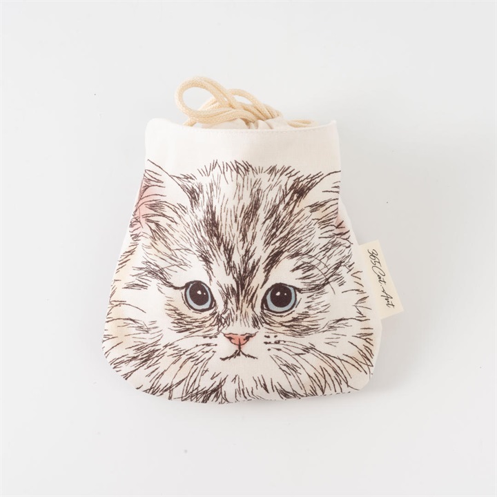 365Cat.Art】巾着ポーチ A｜テントテンマーケット｜仕入れが楽しくなる