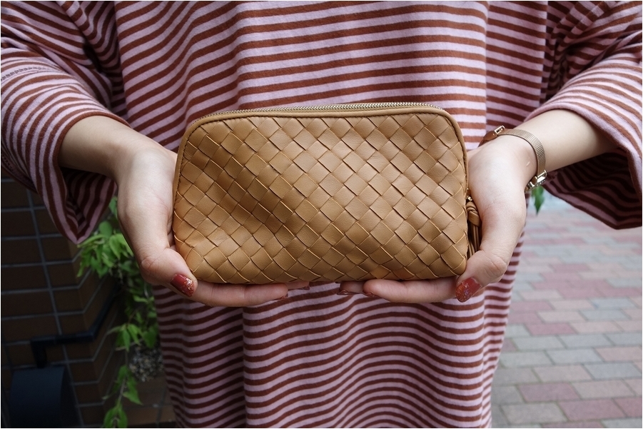 BOTTEGA VENETA レザー /clay ボッテガべネタ BOTTEGA VENETA レザー