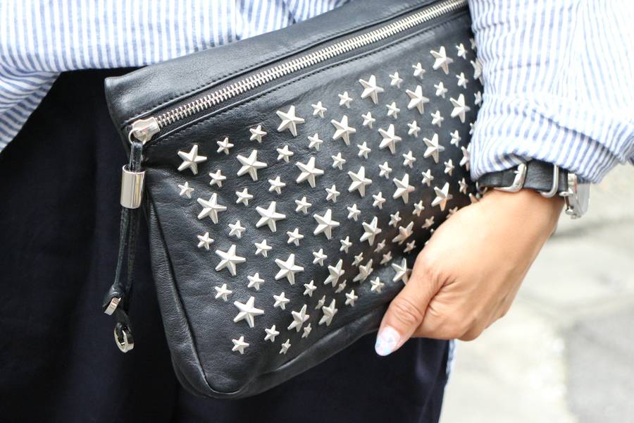 やっぱり定番が好き。JIMMY CHOO/スタースタッズクラッチバッグ入荷