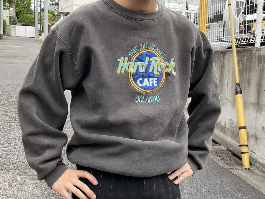 Hard Rock Cafe ハードロックカフェ スウェット 90s 黒銀 90s Hard