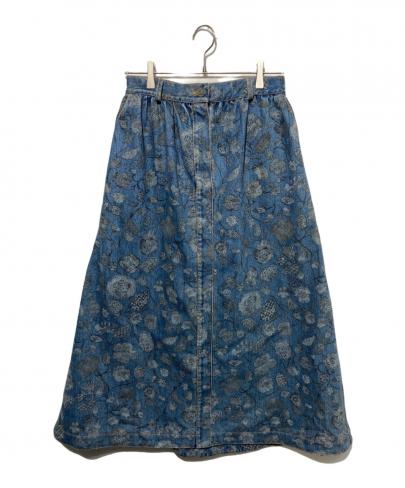 CHANEL / シャネル】ココマーク・フラワープリント デニムスカート