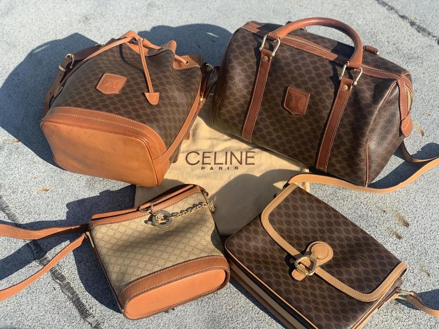 高額査定】VINTAGE CELINE / ヴィンテージセリーヌ・マカダム柄バッグ