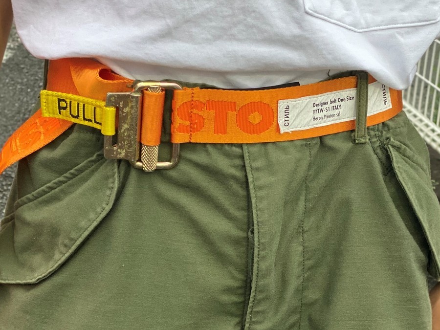 HERON PRESTON/ヘロン プレストン】よりロゴジャガーテープベルトのご