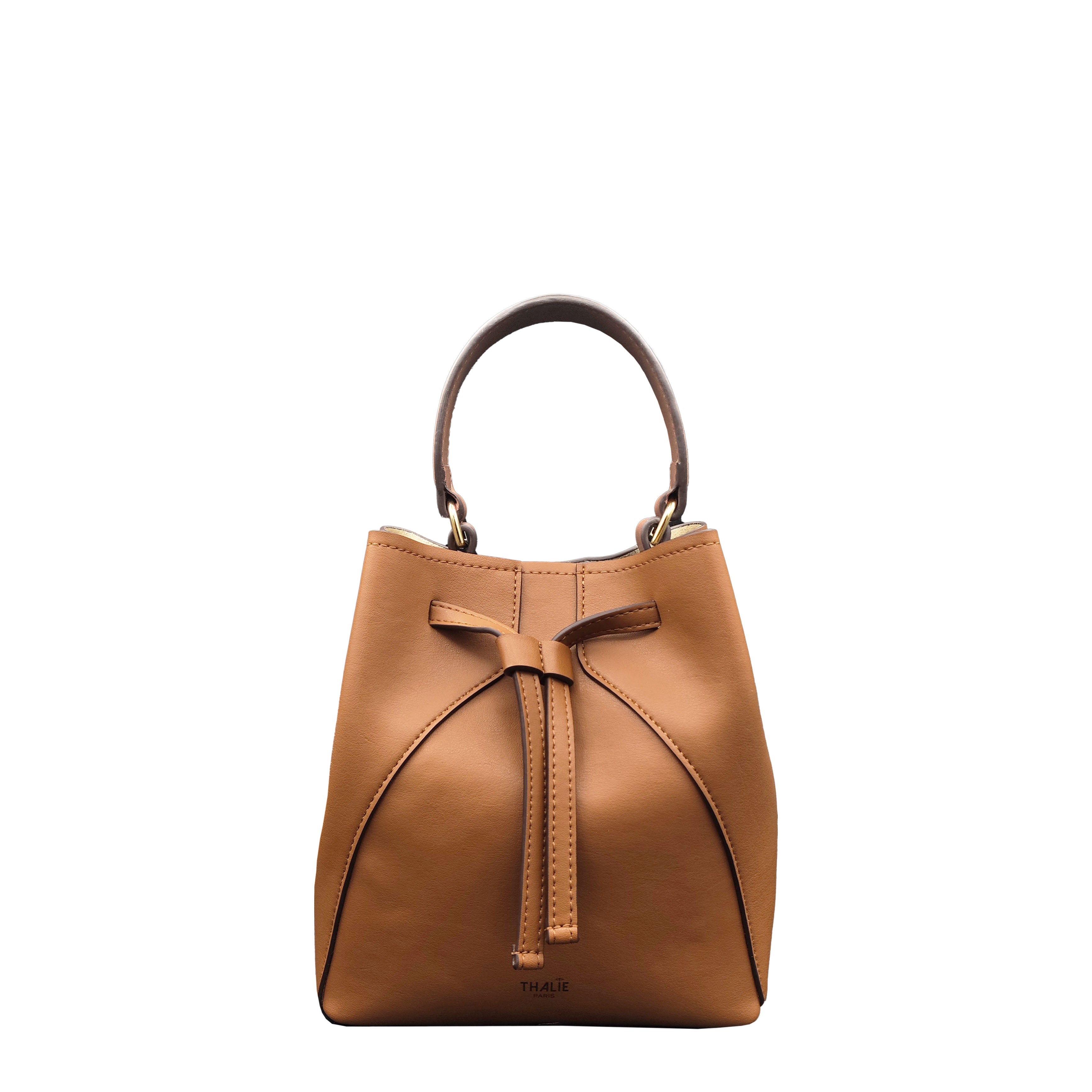 Mia Vegan Bucket Bag – Tan | Cactus Leather
