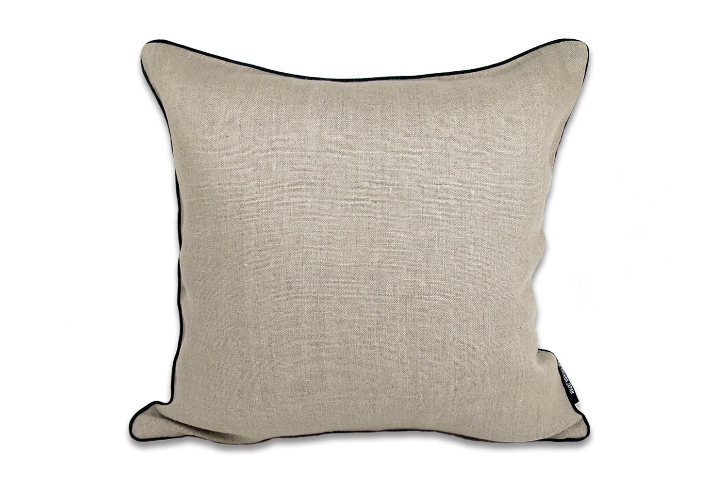 ナチュラルリネン パイピング クッションカバー 40×40cm – ザ