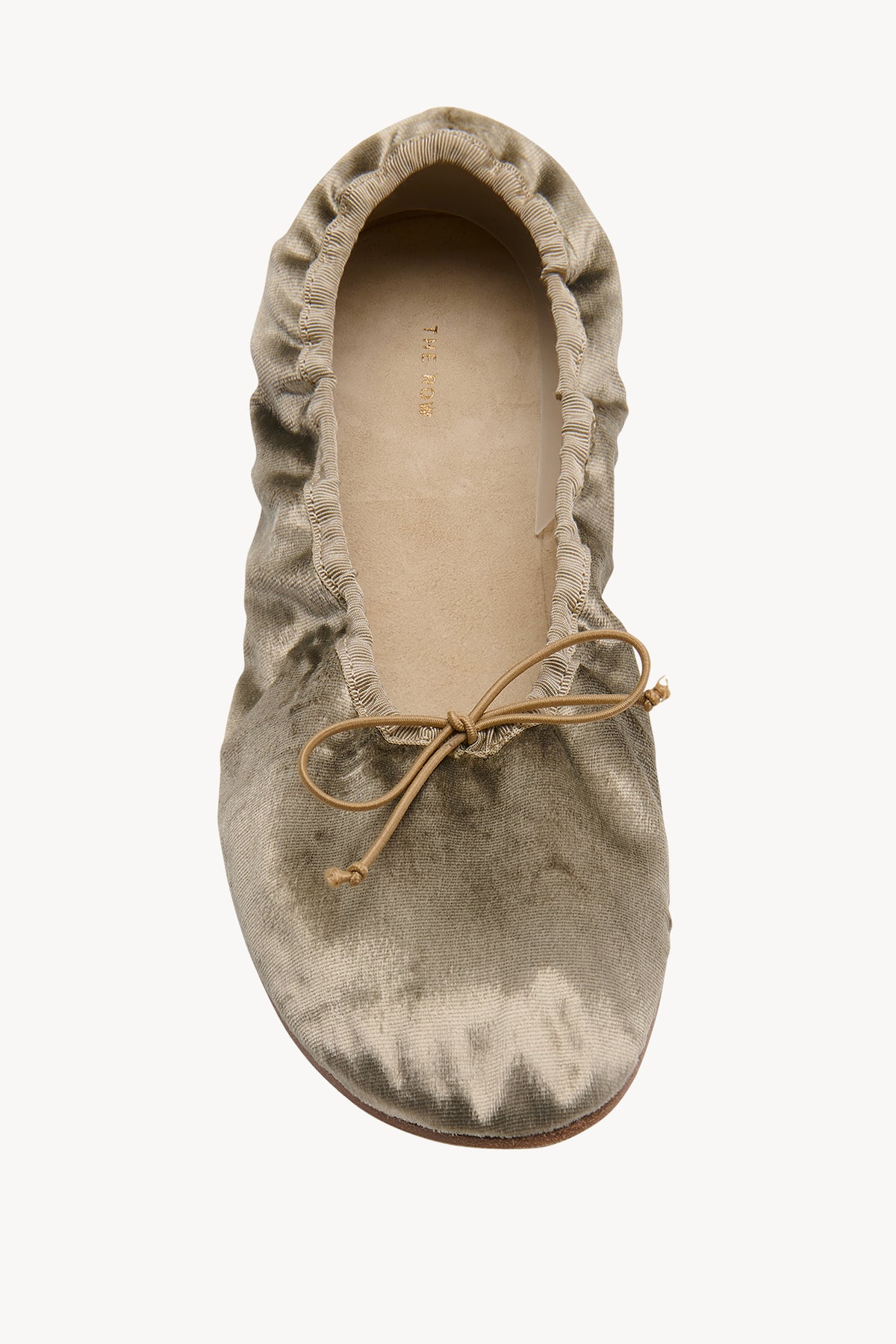 ベルベットのラウンドバレエフラット Gold – The Row