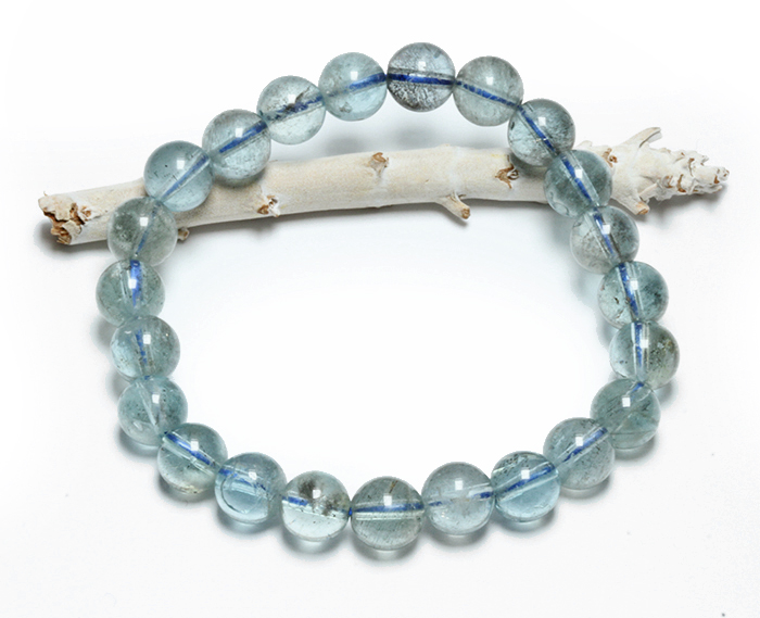 限定1個!スターアクアマリンの8mmUPブレスレット クリアタイプ /3月