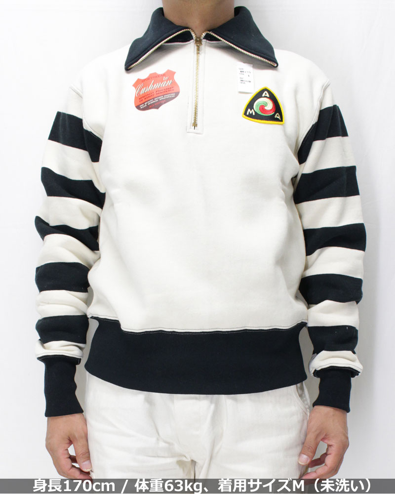 クッシュマン 【26175 ハーフジップ タートル スウェットシャツ