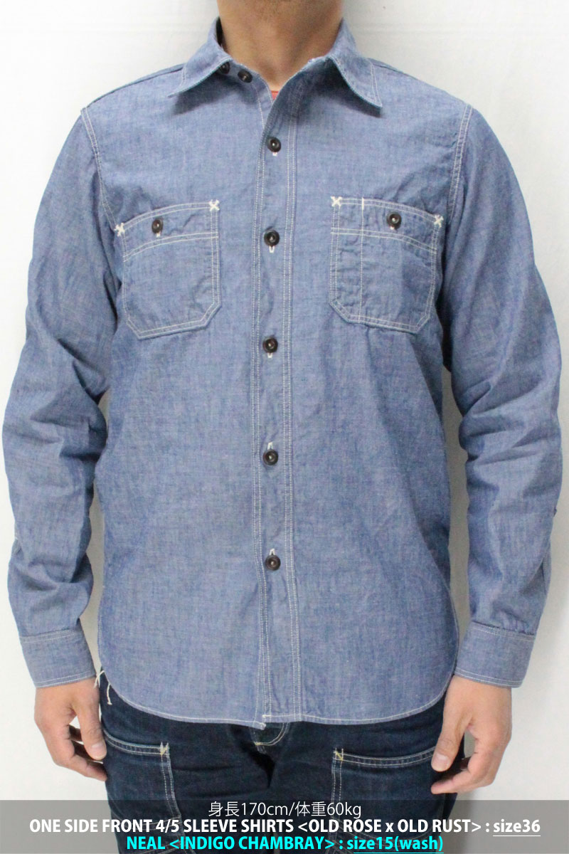 フリーホイーラーズ 30'sスタイルワークシャツ 【ニール ＜インディゴ