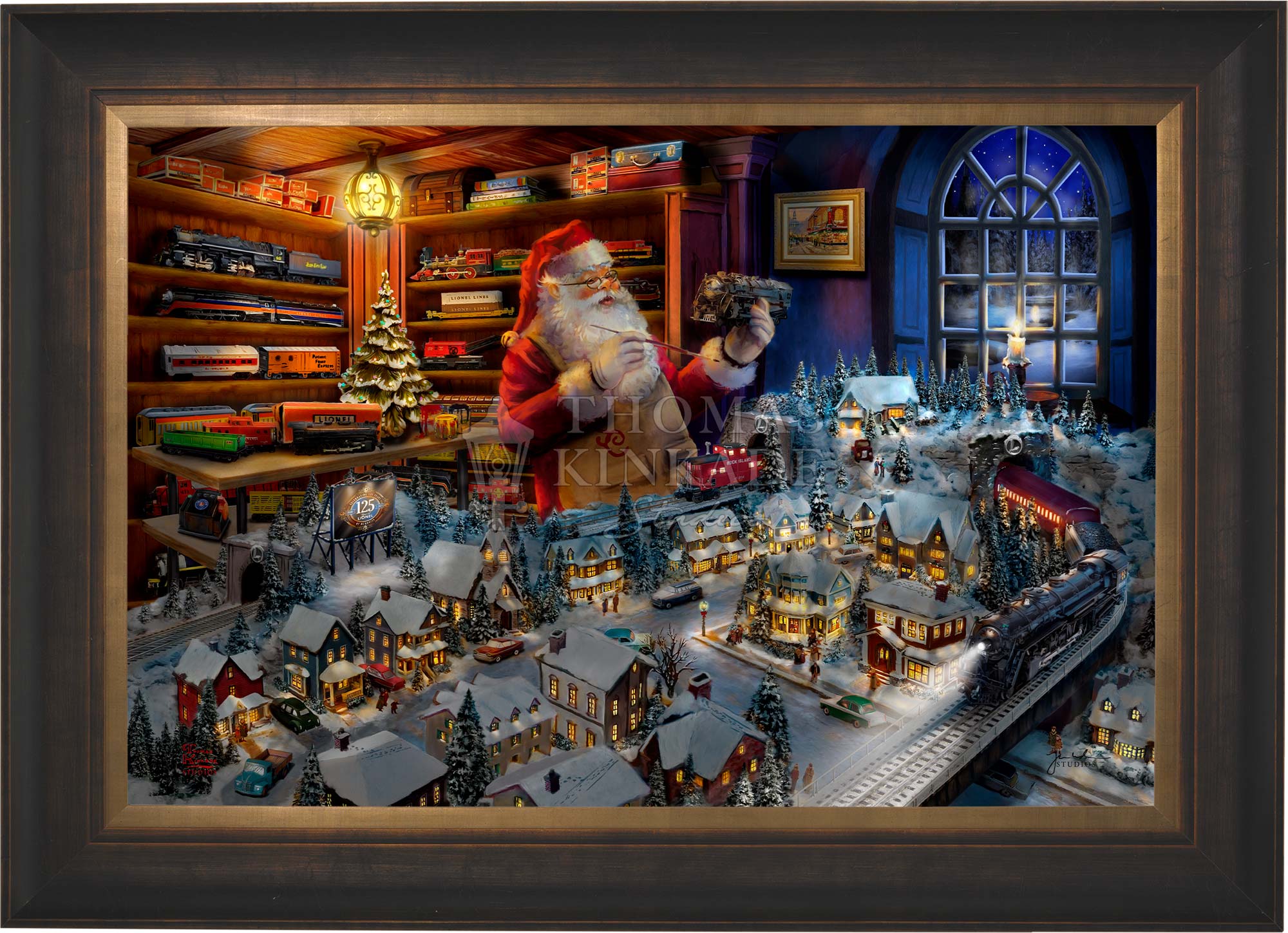 Santa's Final Touch - A Lionel Legacy - Limited Edition Canvas