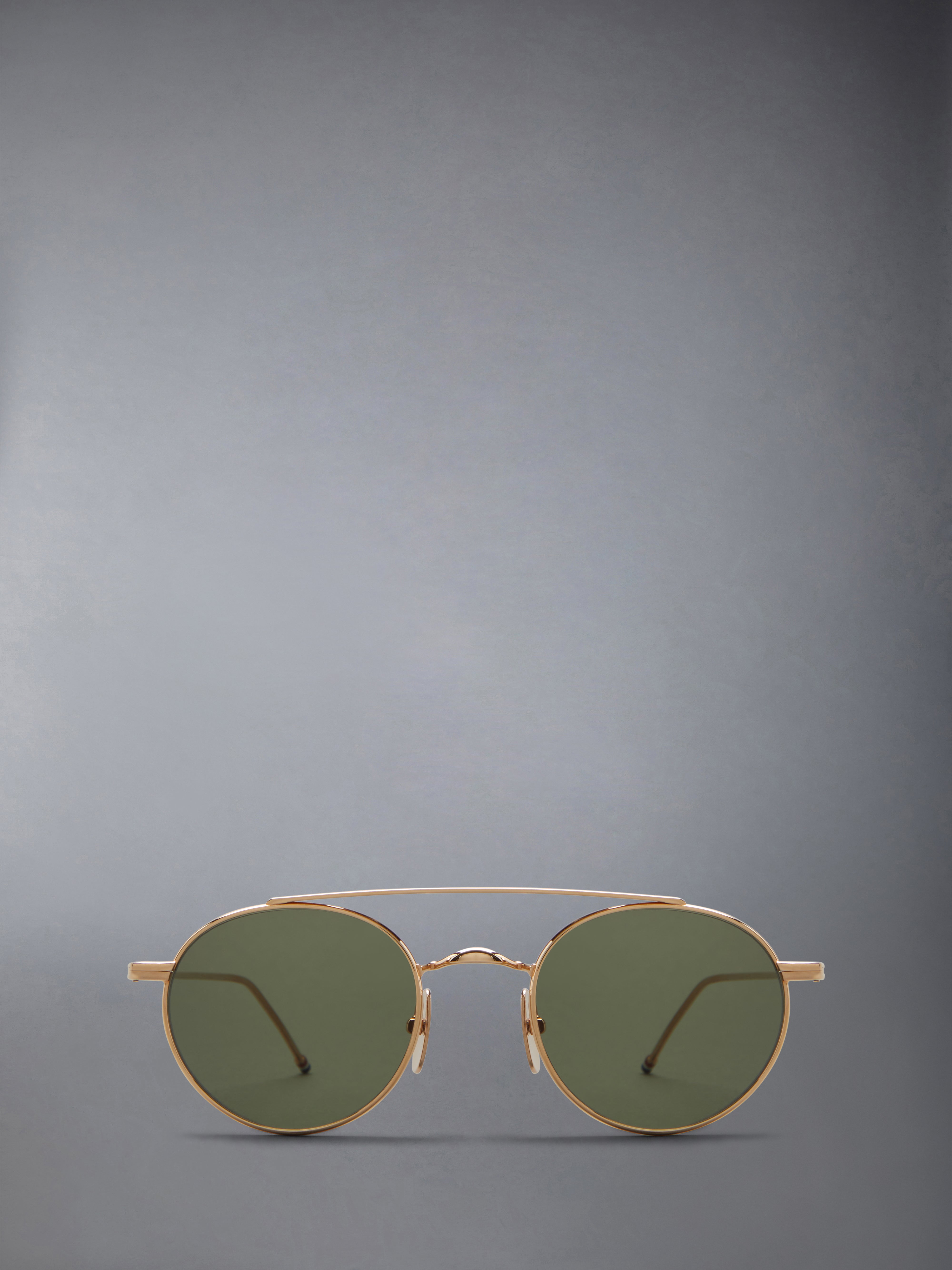 Titanium Oval Sunglasses | Thom Browne