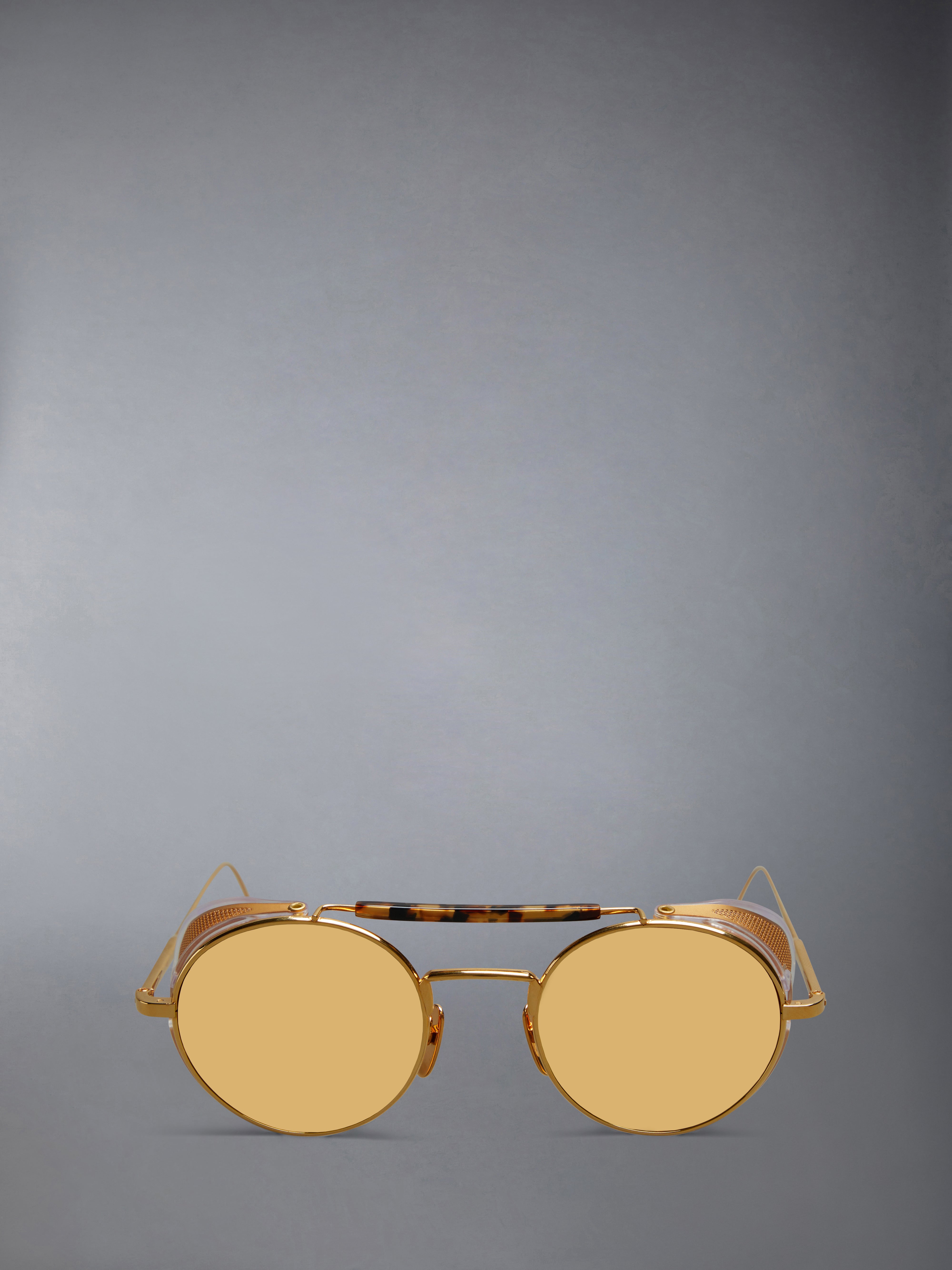 Limited Edition Acetate And Titanium Round Sunglasses | Thom Browne