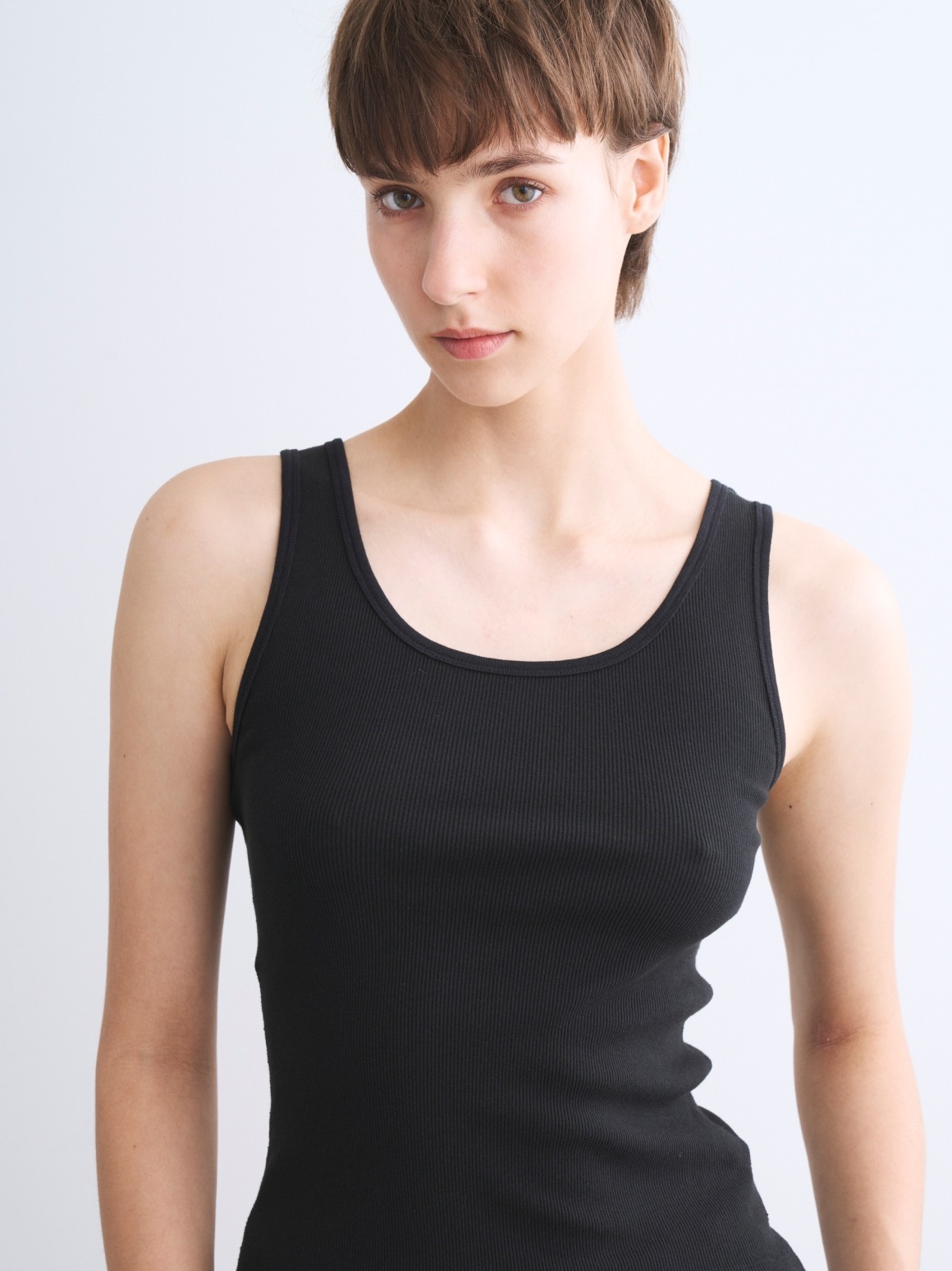 Cotton rib 2×1 tank｜スリードッツ オフィシャルオンラインショップ