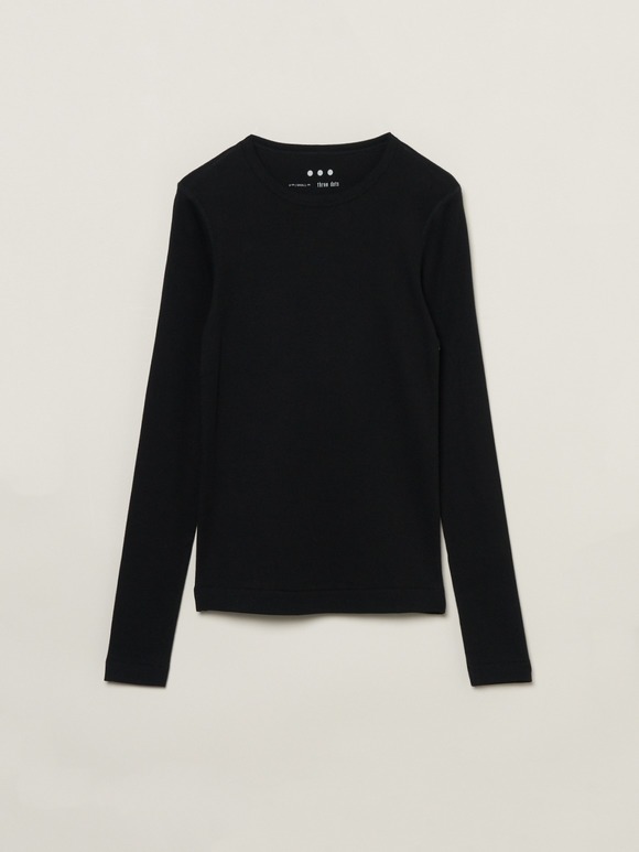 Organic cotton knit turtle neck｜スリードッツ オフィシャル