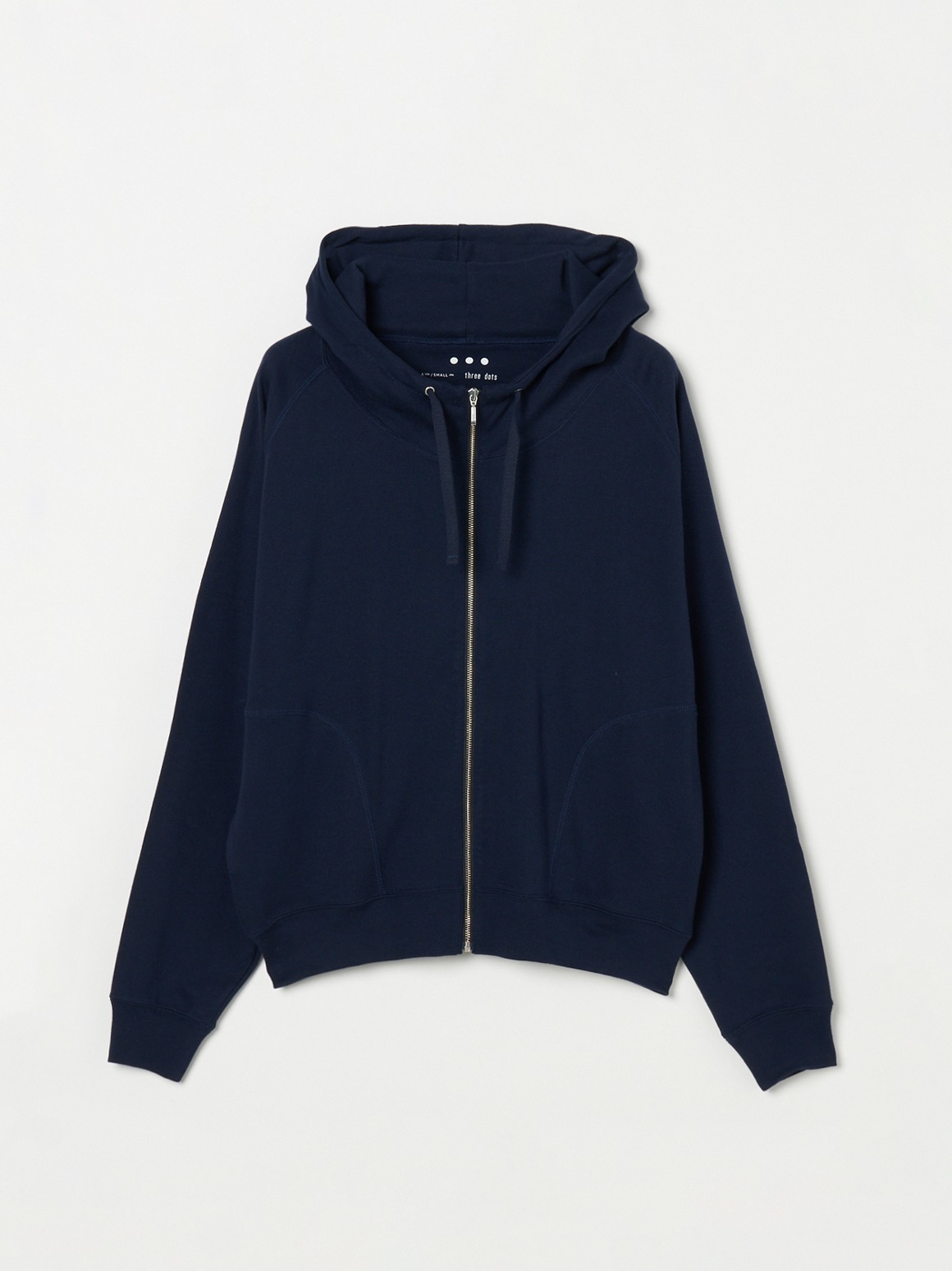 Organic cotton knit zip hoody｜スリードッツ オフィシャルオンライン