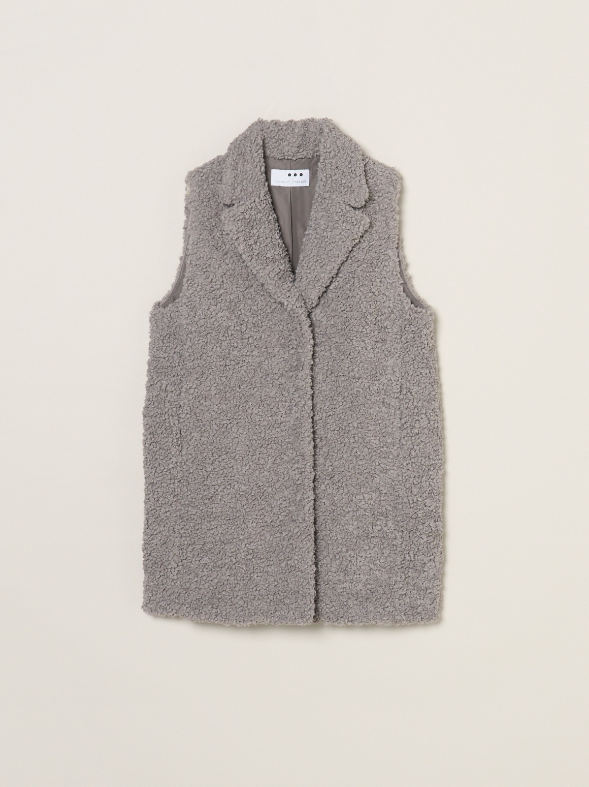 Emma】Poodle boa tailored vest｜スリードッツ オフィシャル