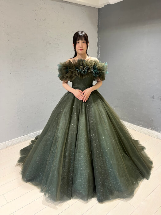 Lisa & Giuliani】新作ドレス入荷！！！！カーキエトワール