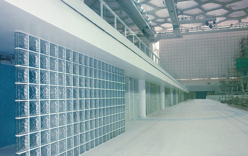 ガラスブロック クリアシリーズ 190mm角×95mm厚 Cloudy 1個単位販売