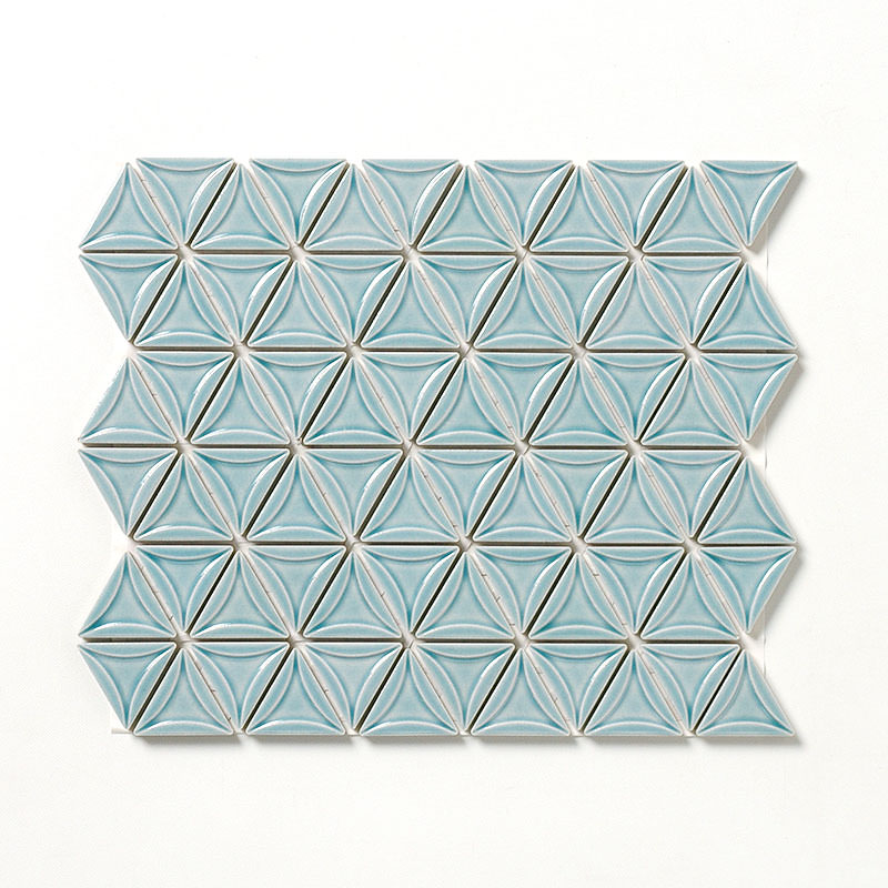 モザイクタイル ヴィルゴ 43×38mm 三角形特殊面状 裏紙張りユニット 7