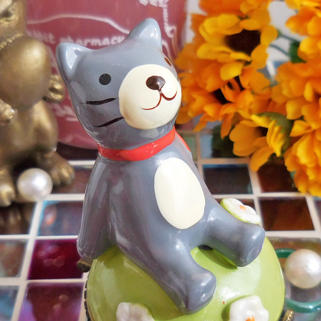 セール】 トリンケットボックス ノーティーキャット 猫 小物入れ 陶器